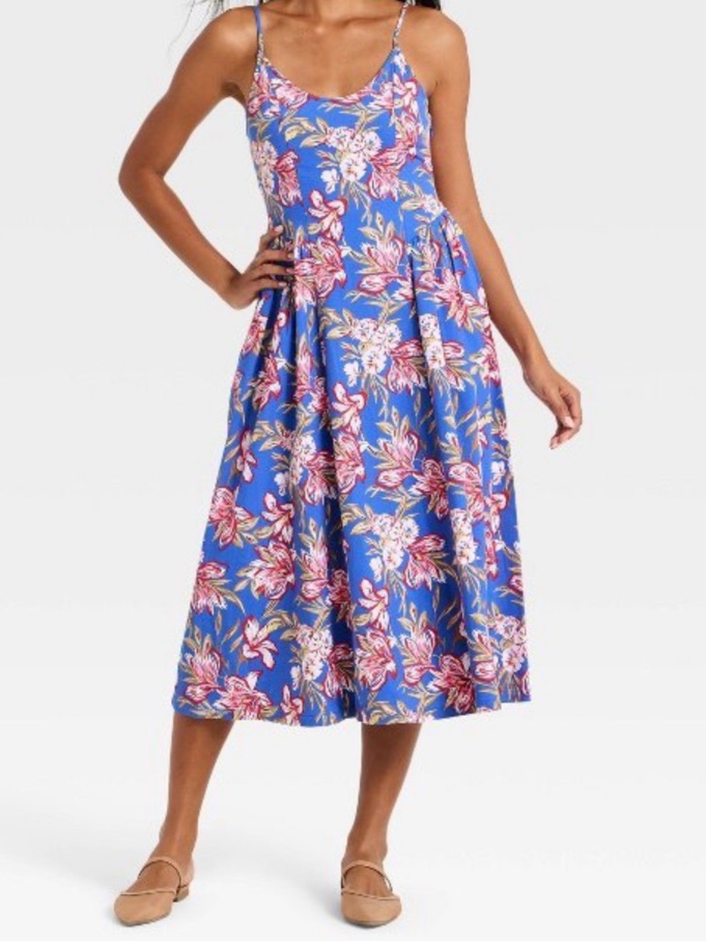 A New Day Floral Tank Dress